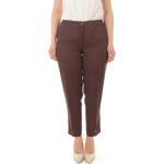 Pantaloni & Pantaloncini marroni di tela per Donna Marina Rinaldi Persona 