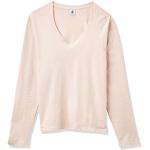 Magliette & T-shirt rosa XXS di cotone manica lunga con scollo a V per Donna Petit Bateau 