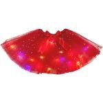 Petitebelle Bling Stars Lady Tutu in tulle con luci a LED Rosso Taglia unica