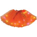 Petitebelle Bling Stars Lady Tutu in tulle con luci a LED Arancione Taglia unica