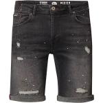 Pantaloncini scontati grigi L di cotone di jeans per Uomo Petrol Industries 