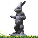 PETUFUN Statua del Giardino dell'ornamento di Alice nel Paese delle Meraviglie - Set da Gioco con Statuetta Alice Cappellaio Matto, Coniglio Bianco, Gatto del Cheshire e Bruco - Decorazione di Statue