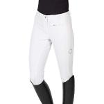 PFIFF 102235 - Pantaloni da equitazione “Yasmin” da donna, con inserto in silicone, colore: bianco, taglia 40
