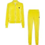 Pantaloni gialli XL in ciniglia da jogging per Donna Philipp Plein 