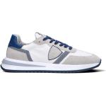 Sneakers larghezza E blu numero 44 con tacco da 3 cm a 5 cm per Uomo Philippe Model 