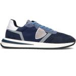Sneakers larghezza E classiche blu numero 43 con tacco da 3 cm a 5 cm platform per Uomo Philippe Model 