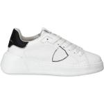 Sneakers larghezza A scontate eleganti bianche numero 39 di gomma con tacco da 3 cm a 5 cm per Donna Philippe Model 