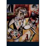Piatnik- Marc Chagall, autoritratto a 7 Dita, Colore monocromo, 5496
