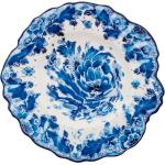 Piatti decorati blu di porcellana 