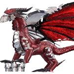 Puzzle 3D in acciaio inox draghi 