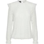 Bluse scontate bianche XXL taglie comode di nylon per Donna Pieces 