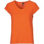 Magliette & T-shirt arancioni S mezza manica con manica corta per Donna Pieces 