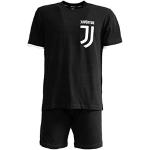 Pigiami corti neri S taglie comode di cotone per Uomo Juventus 