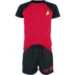 Pigiama di Star Trek - Logo - M a XXL - Uomo - nero/rosso