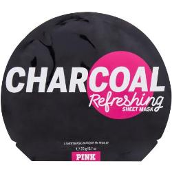 Pink Charcoal Refreshing Sheet Mask maschera rinfrescante in lino con carbone attivo 1 pz per donna