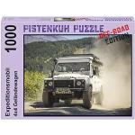 PISTENKUH Puzzle – Offroad Edition – fuoristrada 4 x 4 – 1000 pezzi – l'immagine del puzzle mostra un Land Rover Defender 110