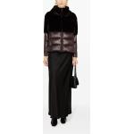 Piumini marroni XS di eco-pelliccia manica lunga con cappuccio per Donna Blauer 