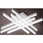 Plafoniera In Alluminio Moderna Laser Bianco Led Grande