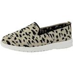 Sneakers larghezza A casual beige numero 40 leopardate traspiranti platform per Donna 