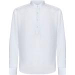 Camicie eleganti bianche XXL di lino alla coreana Brad Pitt 