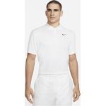 Polo classiche bianche L in poliestere da tennis per Uomo Nike Dri-Fit 