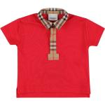 Polo classiche rosse 24 mesi di cotone per bambini Burberry 