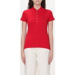 Magliette & T-shirt stretch rosse XL di cotone per Donna Ralph Lauren Polo Ralph Lauren 