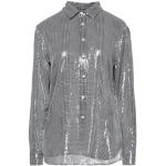 Camicie stampate classiche grigie S in poliestere con paillettes manica lunga per Donna Ralph Lauren Polo Ralph Lauren 