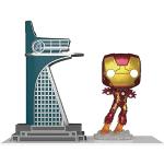 Funko Pop Town: Avengers: Age of Ultron - Avengers Tower con Iron Man (Glow-in-The-Dark) Figura in vinile PX