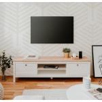Mobili porta-tv design scontati moderni bianchi in legno di quercia 