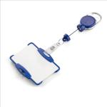 Portabadge con chiocciola Yo-Yo Extra-Strong - blu - Durable Quantita min. 1