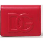 Portafogli rossi di pelle per Donna Dolce&Gabbana Dolce 