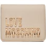 Mini portafogli scontati beige in similpelle per Donna Moschino Love Moschino 