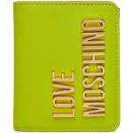 Mini portafogli scontati verdi in similpelle per Donna Moschino Love Moschino 