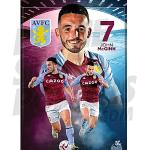 Poster da parete "Be The Star" Aston Villa FC 2020/21 John McGinnn A3 - Stampa artistica da parete - Prodotto con licenza ufficiale - Disponibile nelle taglie A3 e A2 (A3)