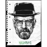 onthewall Breaking Bad HEISENBERG (MSP0050) - Poster con stampa artistica, 30 x 40 cm, colore: Bianco