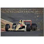 Poster di carta a tema citazioni Ayrton Senna 