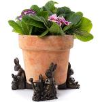 Potty Feet Beatrix Potter - Piedi per vaso di piante con Peter Rabbit - Supporto per fioriera - Ornamenti decorativi fatti a mano - 3 pezzi