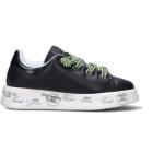 Sneakers larghezza E nere numero 37 con stringhe con tacco da 3 cm a 5 cm platform per Donna Premiata 