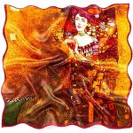 Sciarpe di seta per l'estate stampate per Donna Prettystern Gustav Klimt 