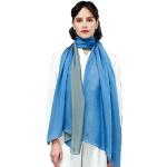 PB Pietro Baldini Elegante sciarpa invernale 100% seta di ottima qualità colore grigio blu 