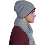 Cappelli invernali grigio scuro di cashmere per Uomo 
