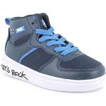 Sneakers larghezza B casual blu navy numero 33 in pelle di camoscio con stringhe per bambini Primigi 