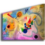 Quadri astratti moderni multicolore in legno di abete Wassily Kandinsky 