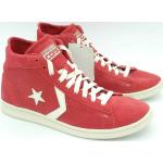 Sneakers basse larghezza E scontate rosse numero 36 di pelle per Donna Converse Pro Leather MID 