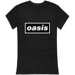 Probity Ladies Black Oasis Logo Liam Noel Gallagher Ufficiale Donne Maglietta Signore (Medium)