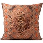 Cuscini arancioni 50x50 cm di cotone per divani Caleffi 