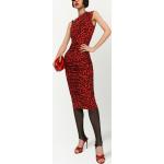 Abiti smanicati scontati rosso mattone XL leopardati senza manica per Donna Dolce&Gabbana Dolce 