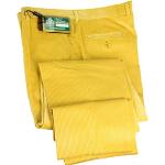 Pantaloni invernali gialli taglie comode in velluto per Uomo 