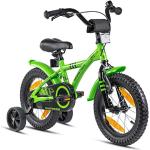 Bici verdi 14 pollici con contropedale per bambini 